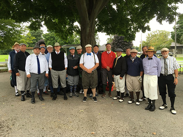 Dry before the storm, the McNabb competitors pose for the media.