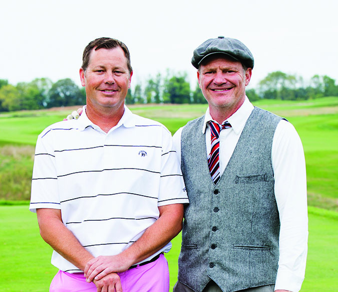 Jeremy Moe, left, and Cliff Martin following their playoff at the 2016 USHO. Moe won with a clutch birdie putt.