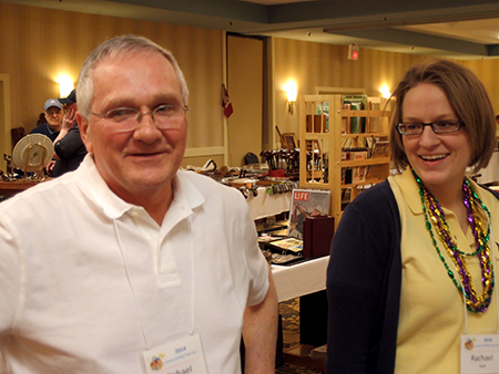 Mike and daughter Rachel at the 2014 trade show in Dayton, Ohio.